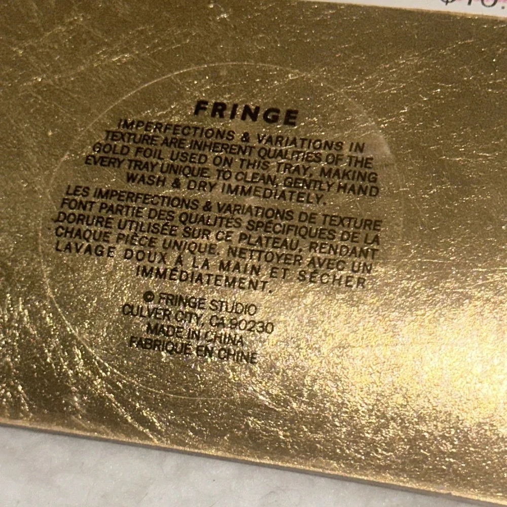 Fringe Studio STAY GOLD Plate Trinket Tray Jewelry accessory